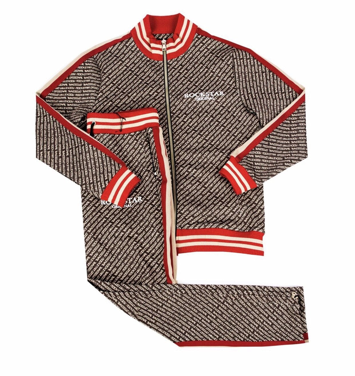 ROCKSTAR JOGGING SUIT BROWN