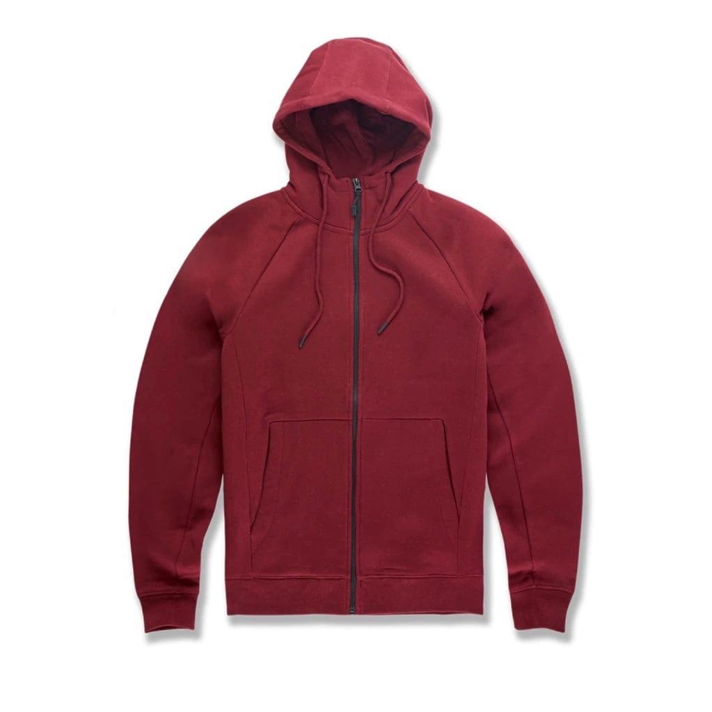 Kids Jordan Craig Uptown Zip Up Hoodie (Wine) 8521HK