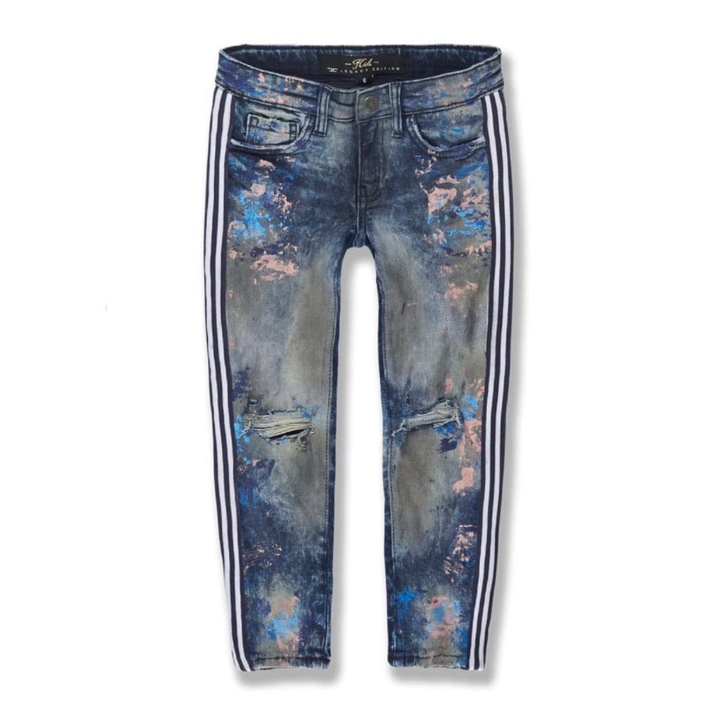 Kids Jordan Craig Talladega Striped Denim Jean (Electric Zoo)