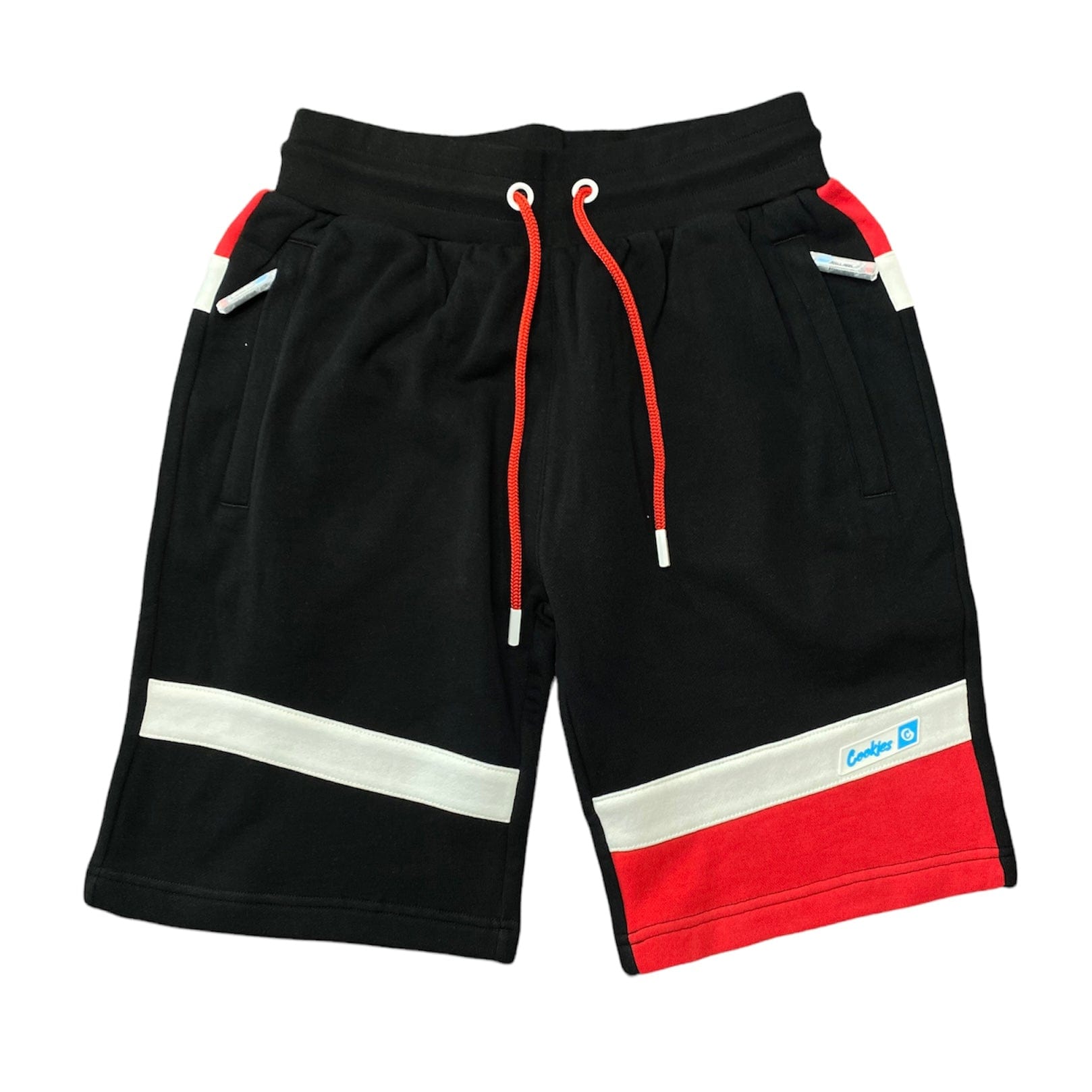 Cookies Bal Harbor Interlock Sweat Shorts (Black/Red) 1557B5899