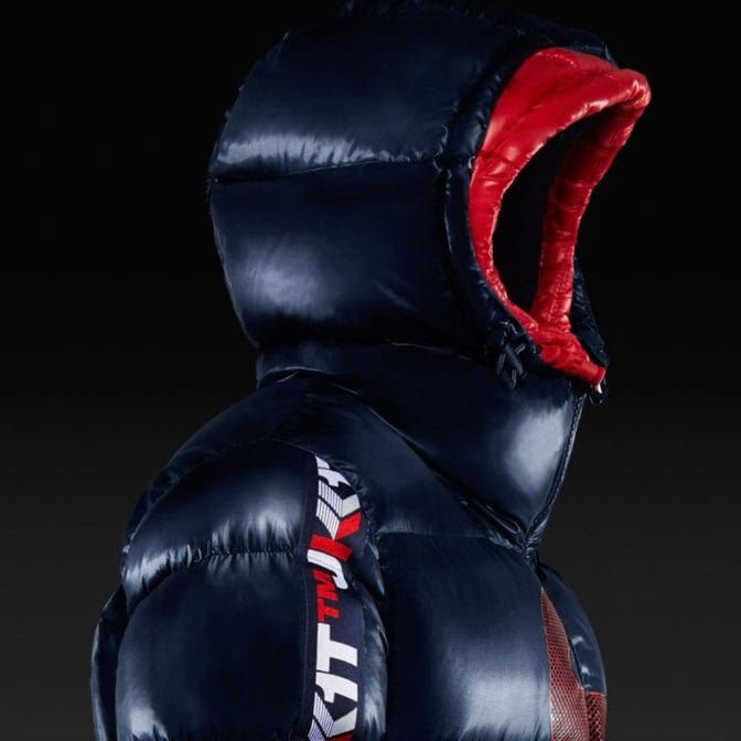 Jack1t Prime Time Racer Down Puffer Jacket (Navy/Red)