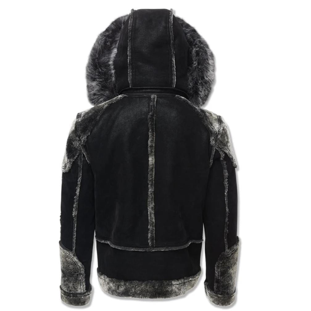 Boys Jordan Craig El Jefe Shearling Moto Jacket (Black) 91536B