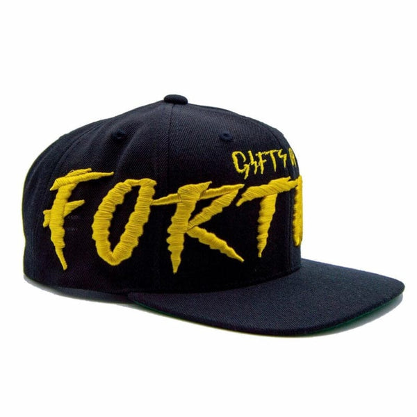 Gift Of Fortune Snake Scales Snapback (Black/Yellow)