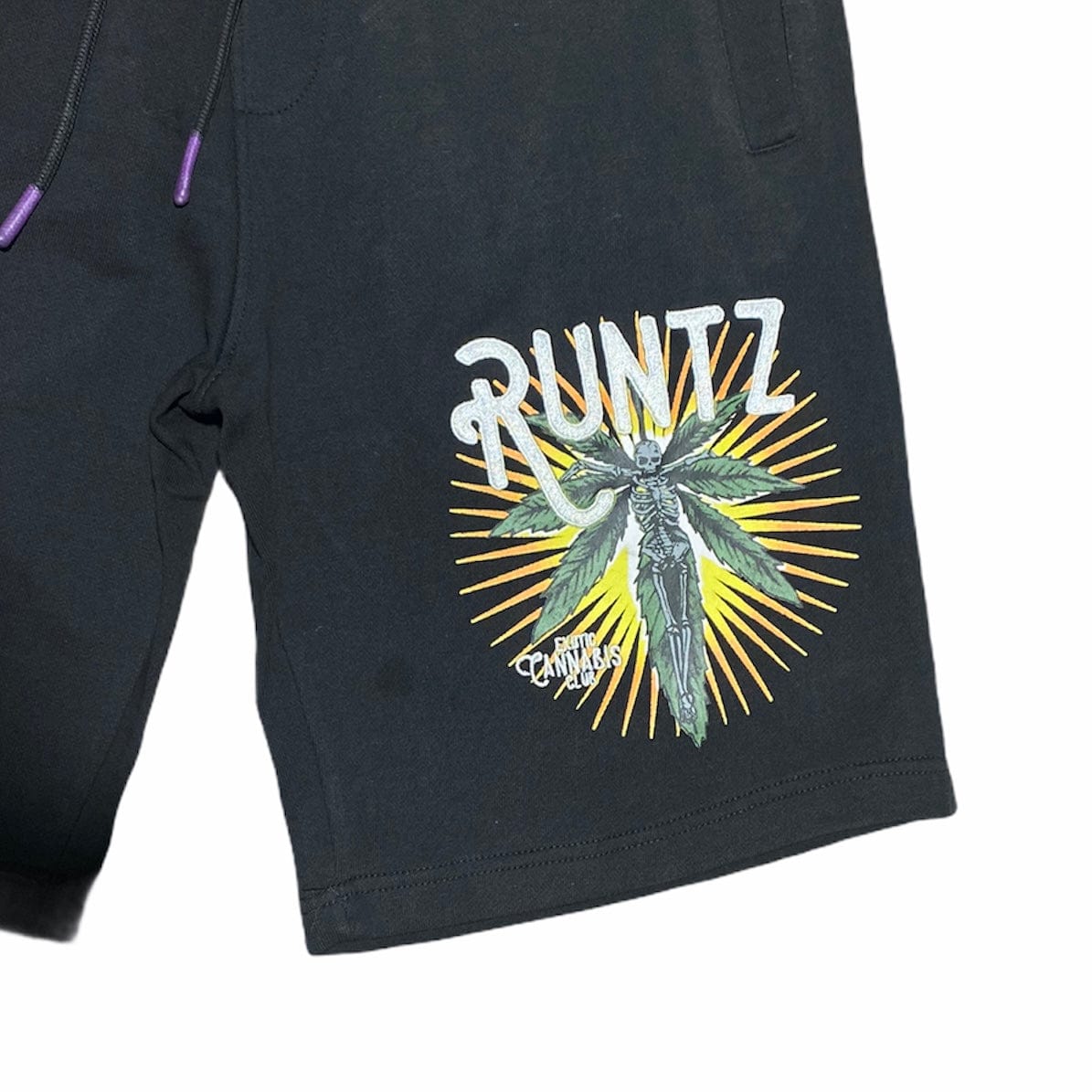 Runtz Exotic Cannabis Club Shorts (Black) 36380-BLK