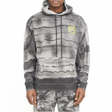 Cult Of Individuality Novelty Pullover Hoodie (Charcoal Tie Dye) 621B11-HP25A