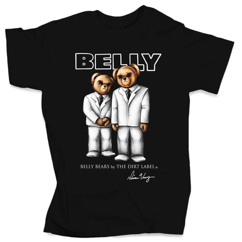 Dirt Label Belly Bears T Shirt (Black)