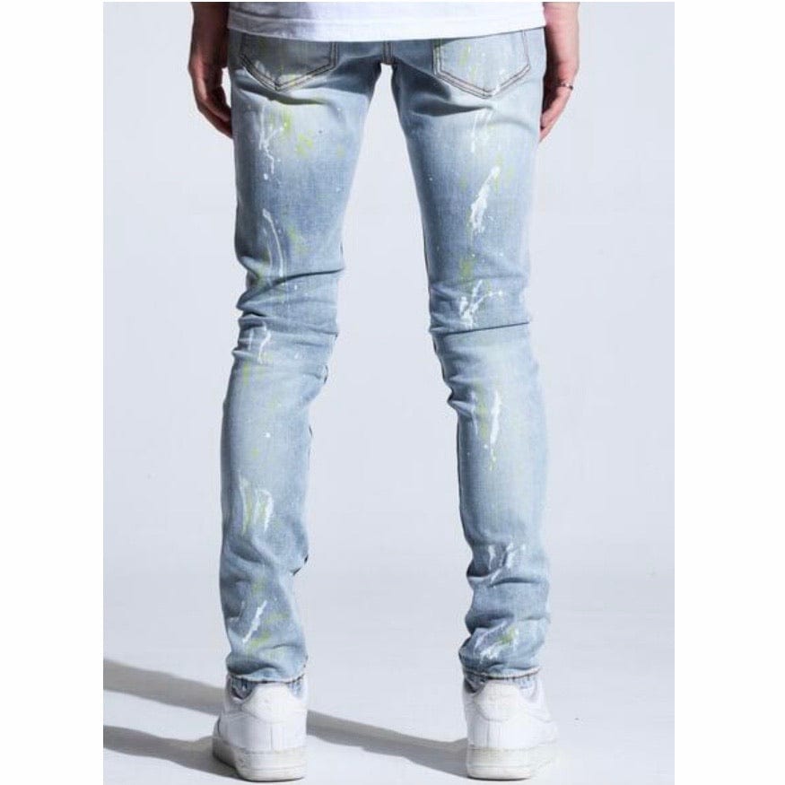 Crysp Atlantic Denim Jeans (Light Indigo Paint) CRYSPHOL20-106