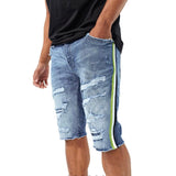 Jordan Craig Daytona Striped Denim Shorts (Studio Blue)