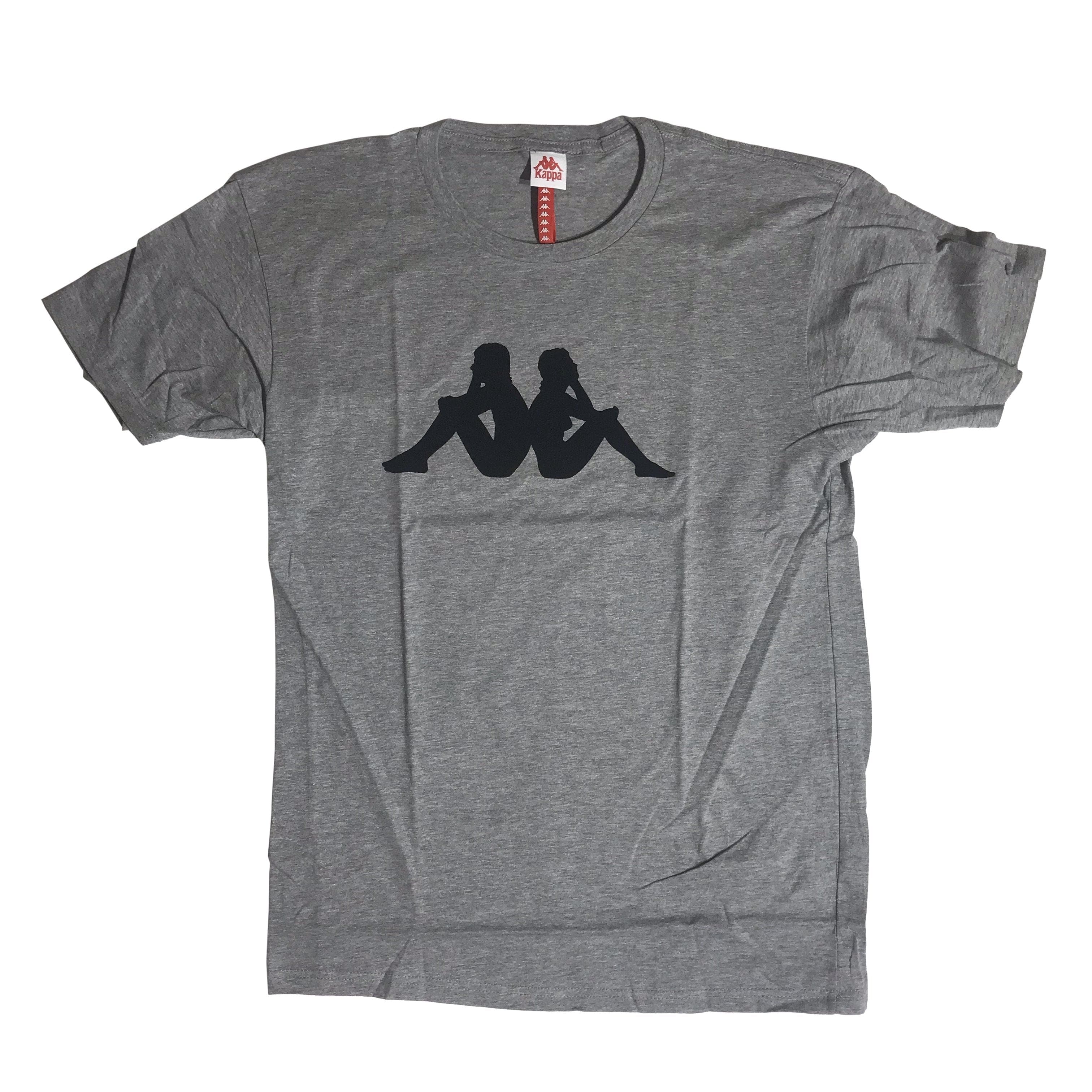 KAPPA AUTHENTIC BZAIN FLOCKED TEE GREY - 304KBSO-904