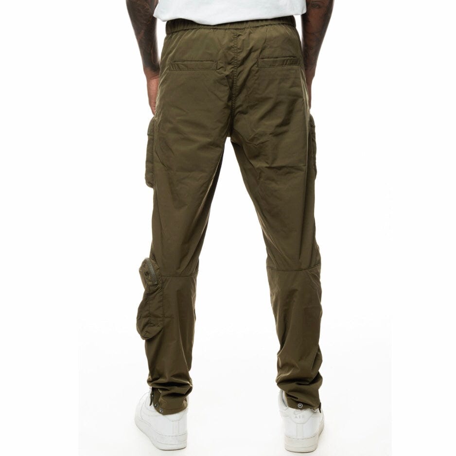 Smoke Rise Printed Utility Fashion Pants (Olive) WP22282R