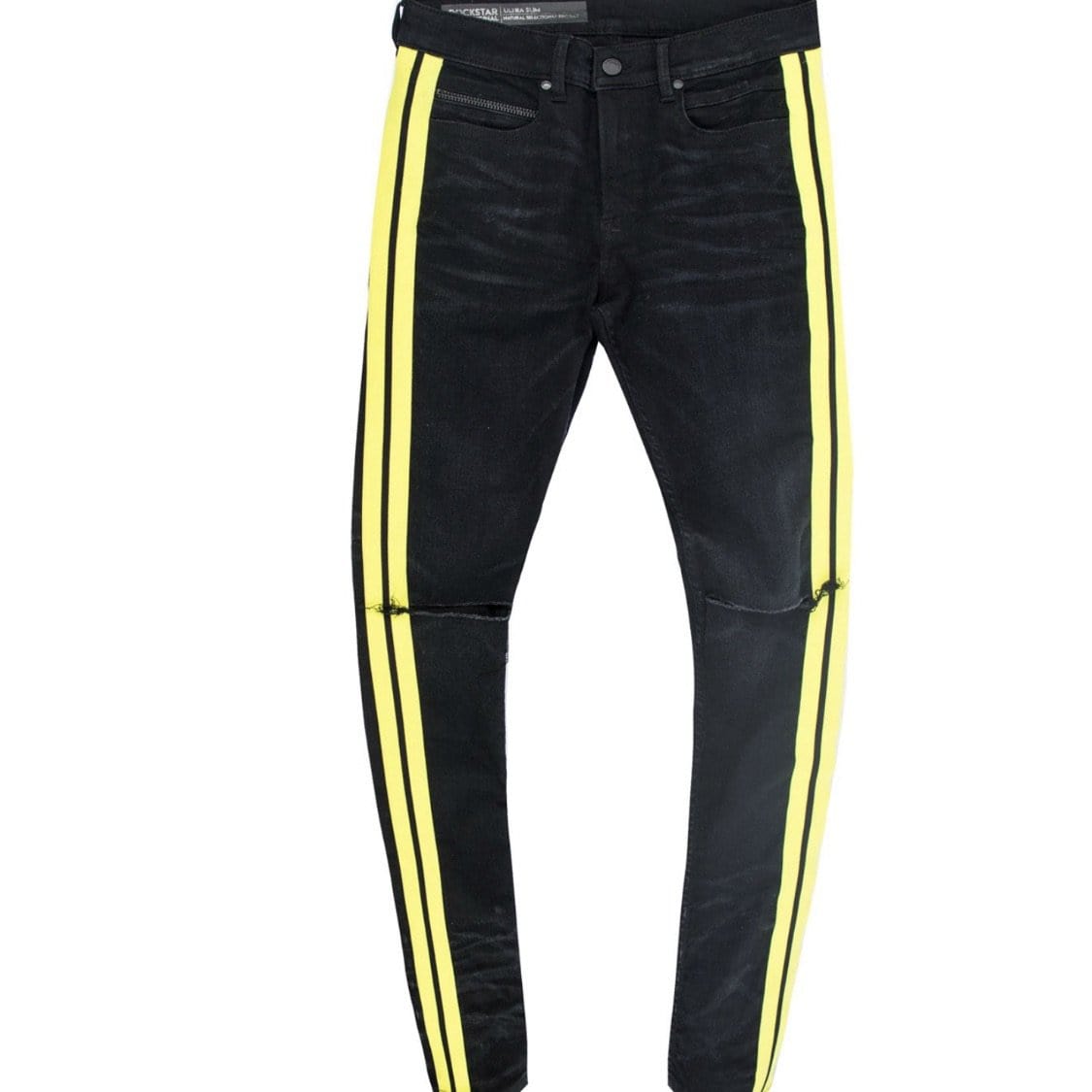 ROCKSTAR JEAN CEDRIC BLACK/YELLOW