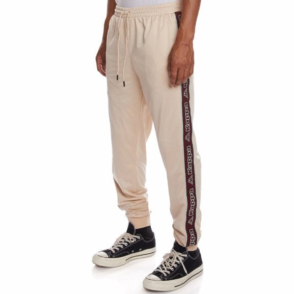 Kappa Logo Tape Alic 2 Trackpants (Beige/Bordeaux-Green/Coral) 311B6YW