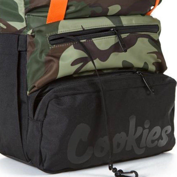 Cookies Parks Utility Sateen Bomber Nylon Backpack (Olive Camo)