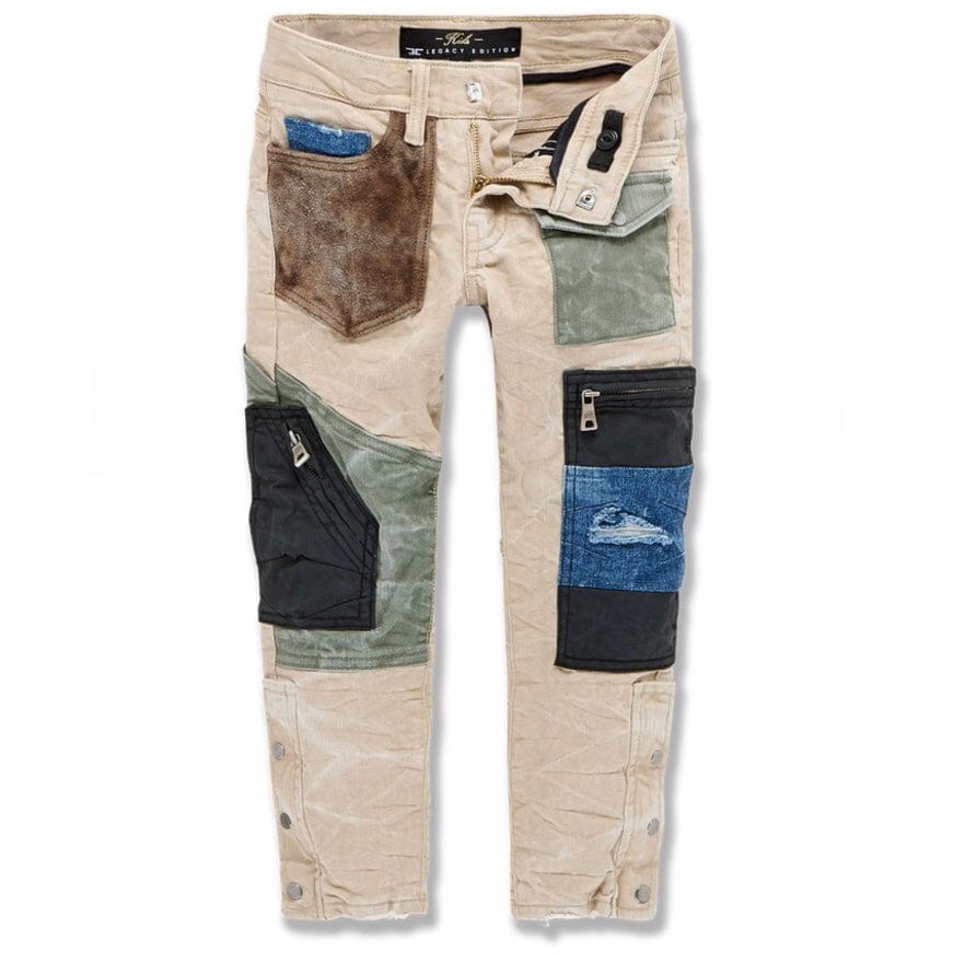 Kids Jordan Craig Patchwork Pants (Oxford Tan) 5643MK