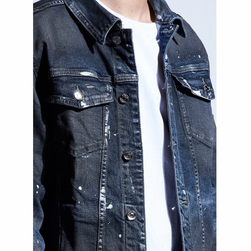 Embellish Wyler Denim Jacket (Dark Wash) EMBSP219-204