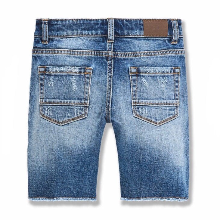 Junior Jordan Craig Edison Denim Shorts (Medium Blue) J3171SB