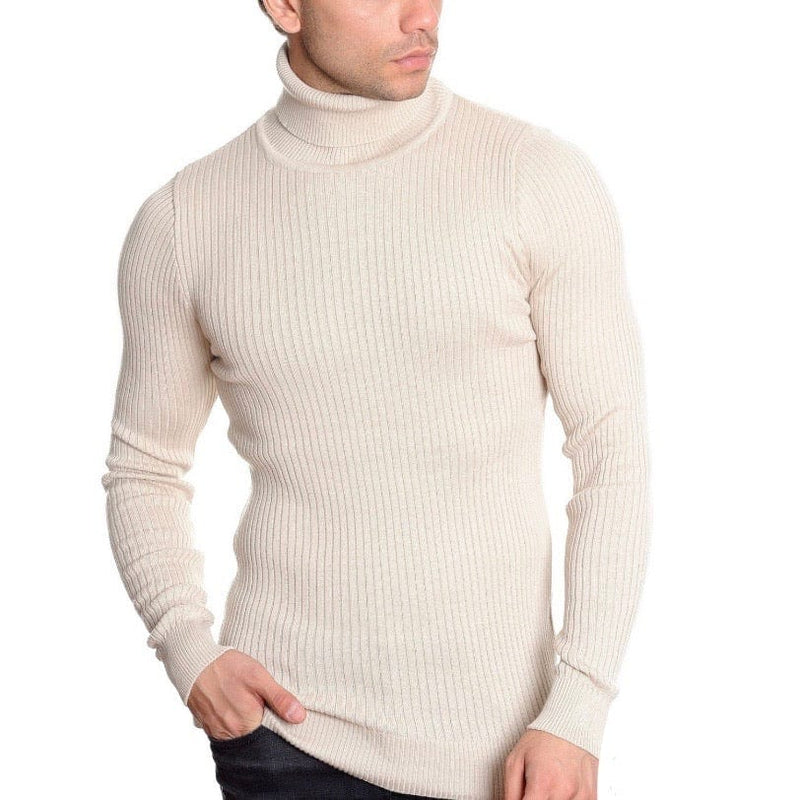 LCR Black Edition Turtleneck Sweater (Ecru) 1670C