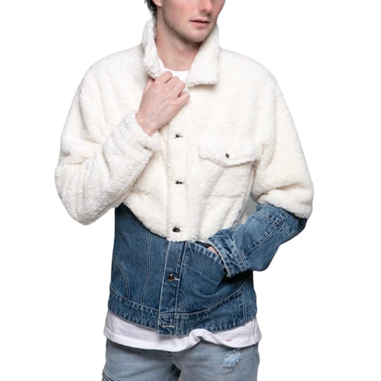 Dead Than Cool Shepard Jacket (Cream/Blue)