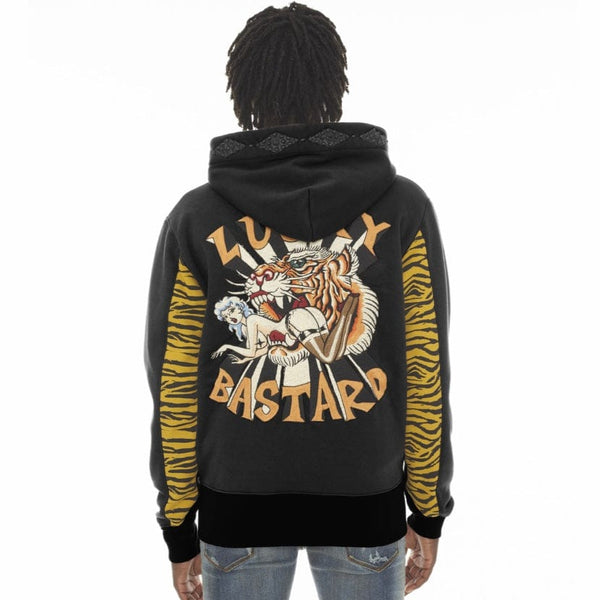 Cult Of Individuality Tiger Full Zip Hoodie (Black) 622A2-ZH96A