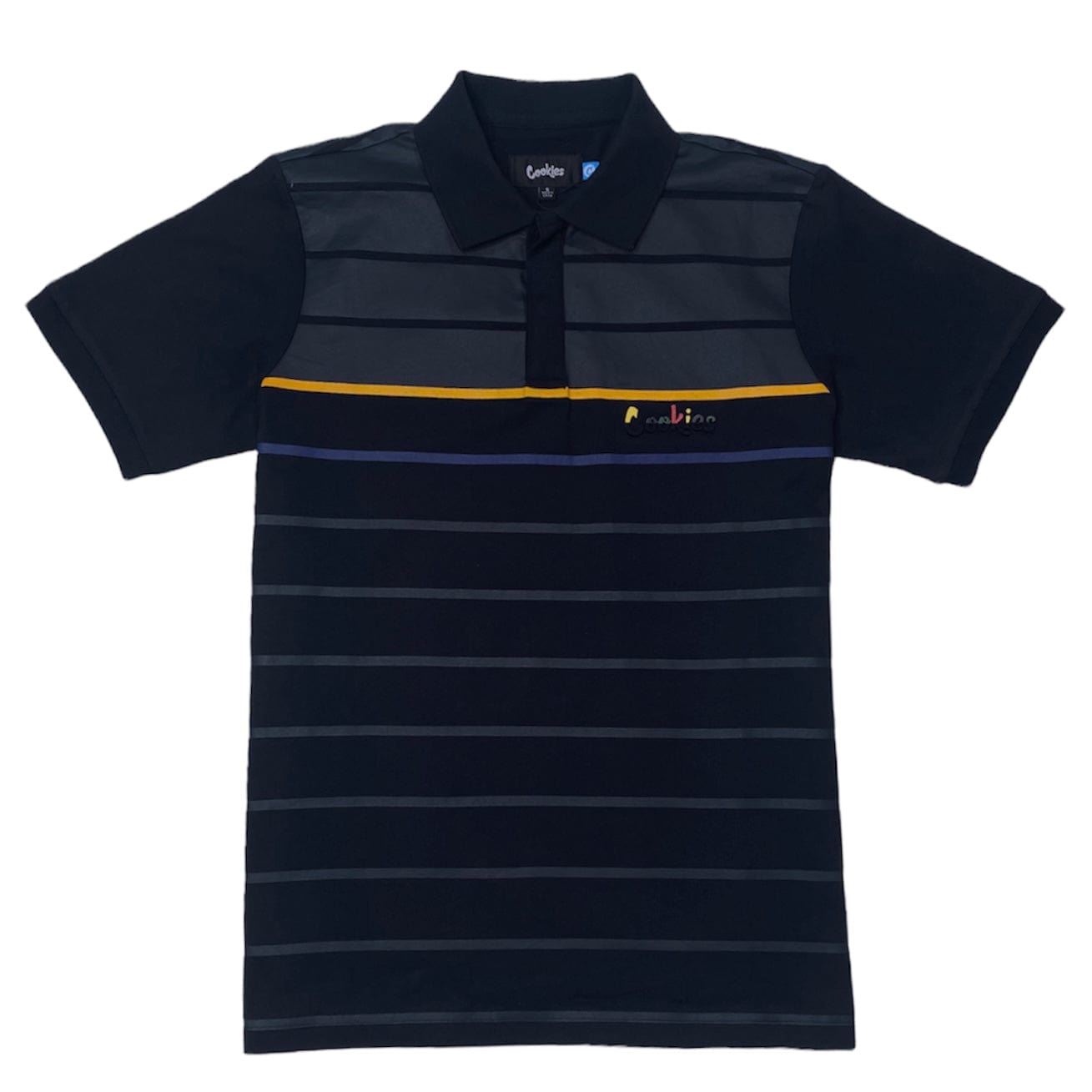 Cookies Catamaran Striped Polo (Black) 1559K6300