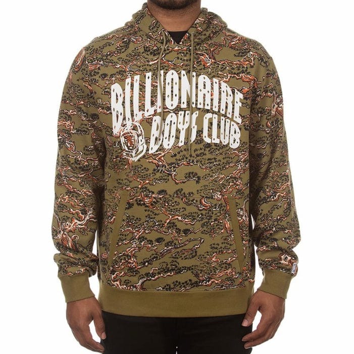 Billionaire Boys Club BB Camo Arch Hoodie (Olive Drab) 821-1307