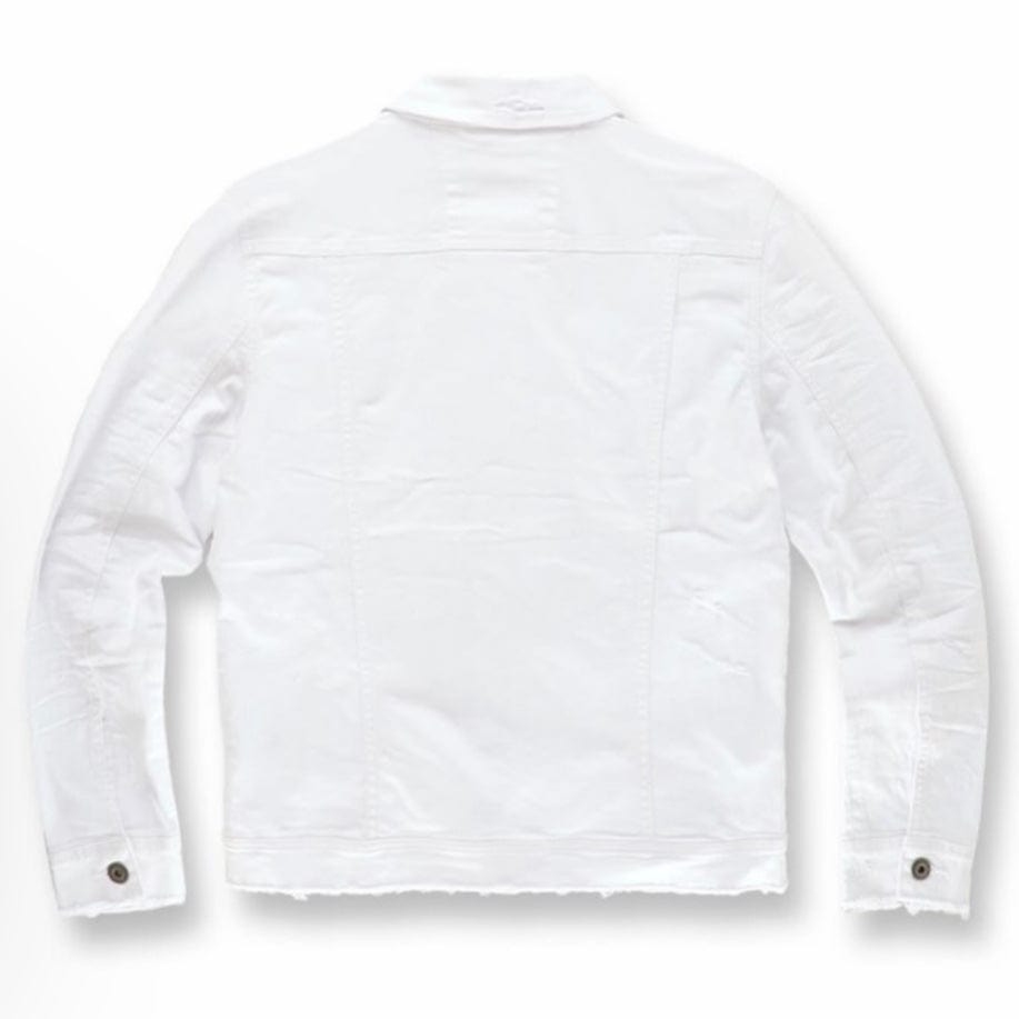 Jordan Craig Ross Tribeca Twill Trucker Denim Jacket (White) JJ955R