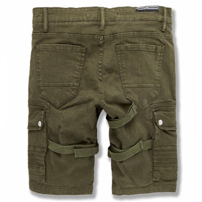 Jordan Craig Cairo Cargo Shorts (Army Green) - 4398