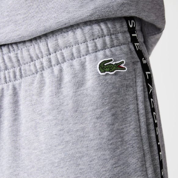 Lacoste Signature Striped Colorblock Fleece Jogging Pants (Grey/Black) XH7066