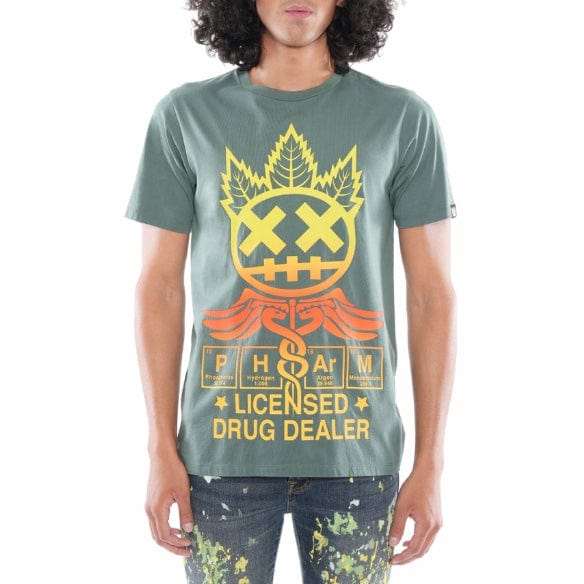 Cult Of Individuality "Licensed Drug Dealer" SS Tee (Duck Green) 623A4-K62A