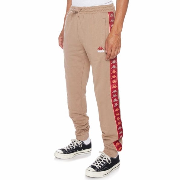 Kappa 222 Banda Jupiterterry Sweatpants (Brown/Green Sage) 381I4EW