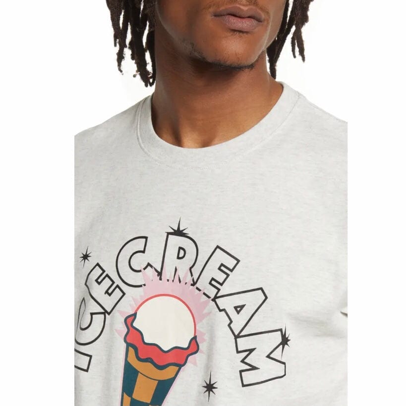 Ice Cream Spark Short Sleeve Tee (Light Heather Grey) 421-4206