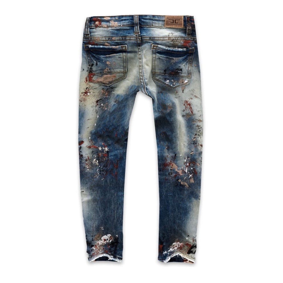 Kids Jordan Craig Talladega Striped Denim Jeans (Summer Storm) JM3403K