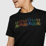 Kids Psycho Bunny Barbon Graphic Tee (Black)