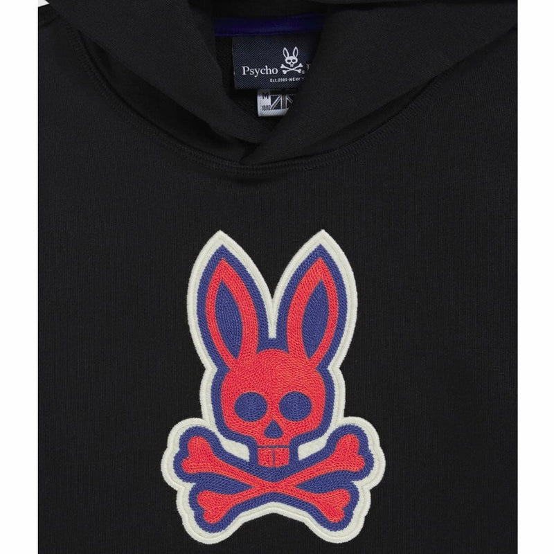 Kids Psycho Bunny Bayles Popover Hoodie (Black) B0H314Q1FT