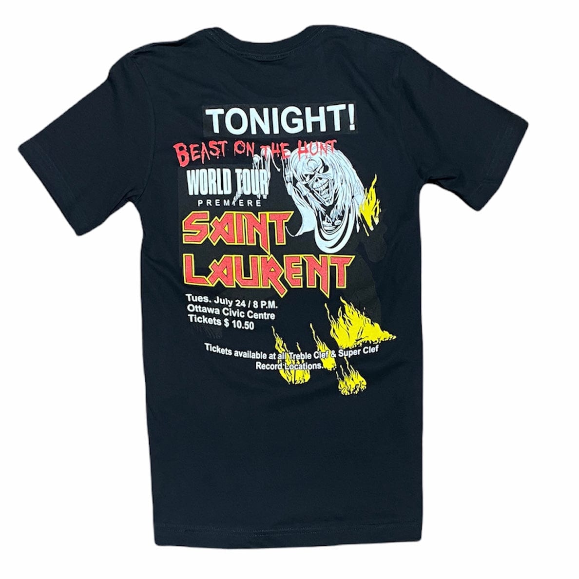 World Tour Saint Laurent Beast On The Hunt T Shirt (Black)