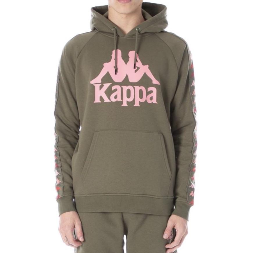 KAPPA 222 BANDA DINTO HOODIE GREEN/PINK