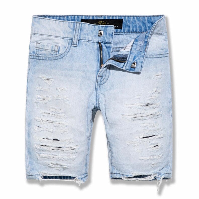 Boys Jordan Craig Ironbound Denim Shorts (Ice Blue) J3186SB