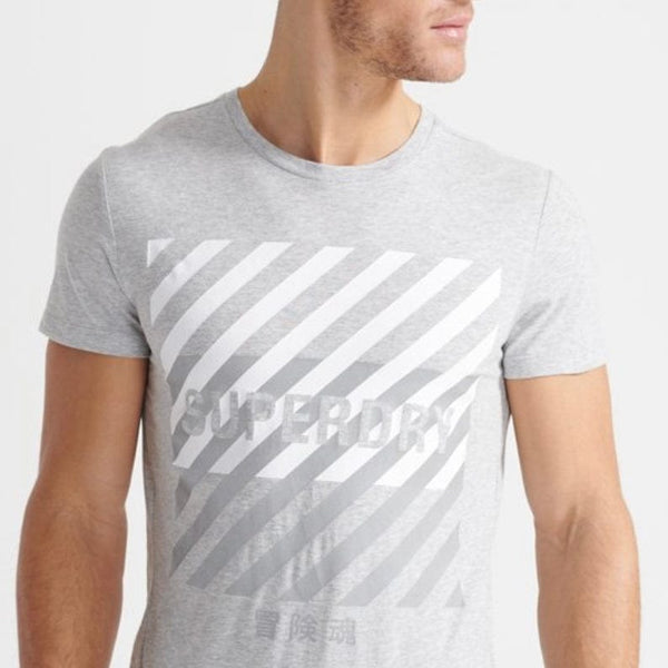Superdry Training Coresport Graphic Tee (Grey Marl) M310184A