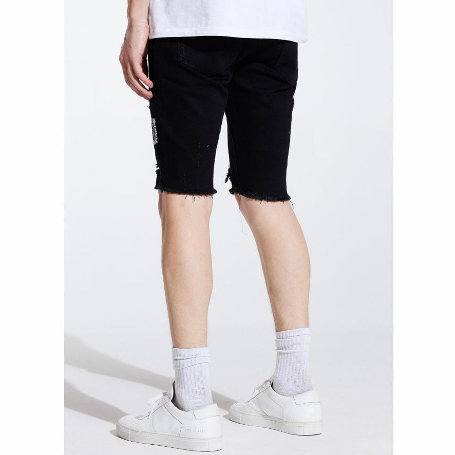 Embellish Summit Patchwork Shorts (Black) EMBSP221-38