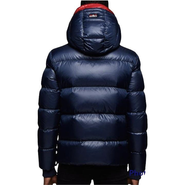 Jack1t Prime Time Racer Down Puffer Jacket (Navy/Red)