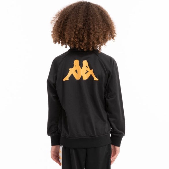 Kids Kappa Authentic Angost Track Jacket (Black Smoke) 341B5GW