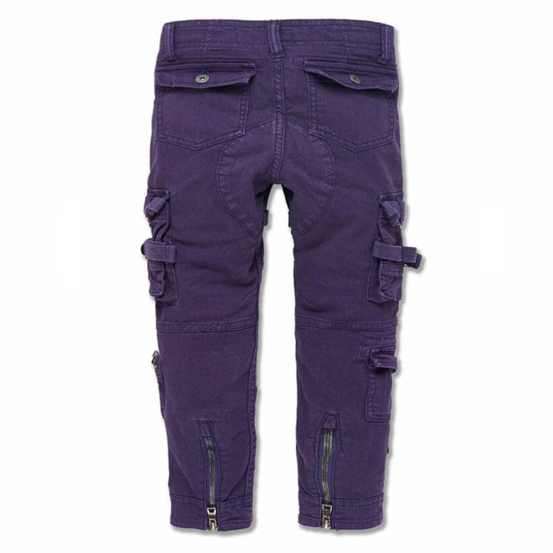 Boys Jordan Craig Cairo Cargo Pants (Purple) 5642MB