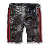 Kids Jordan Sparta Striped Denim Shorts (Bred) J3168SK