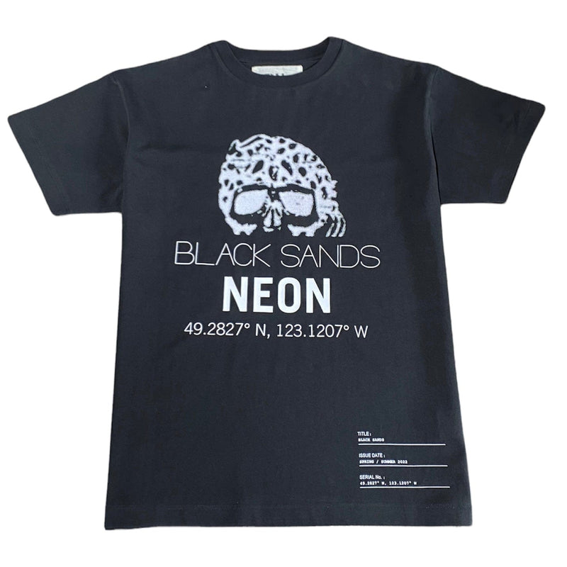 Neon Denim Black Sands T Shirt (Black) STT-030