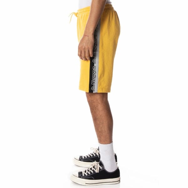 Kappa Logo Tape Dasved Shorts (Yellow/Grey/Black) 311E2BW