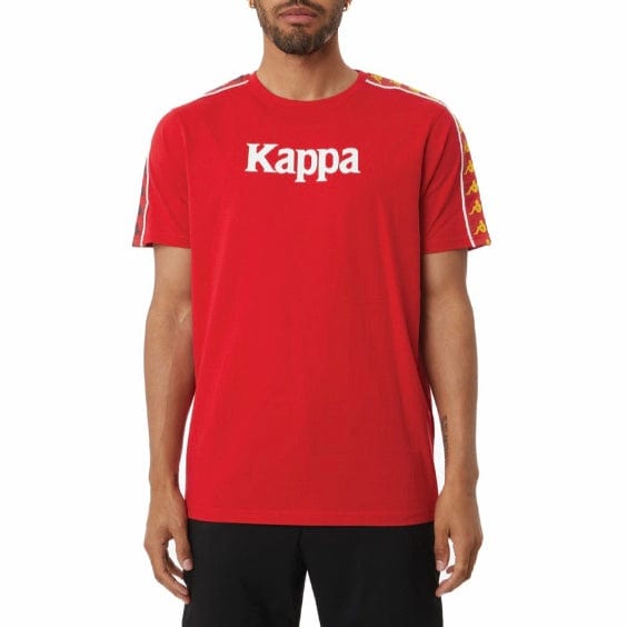 Kappa Authentic Bendoc T Shirt (Red/Yellow-Blue/White) 37155NW
