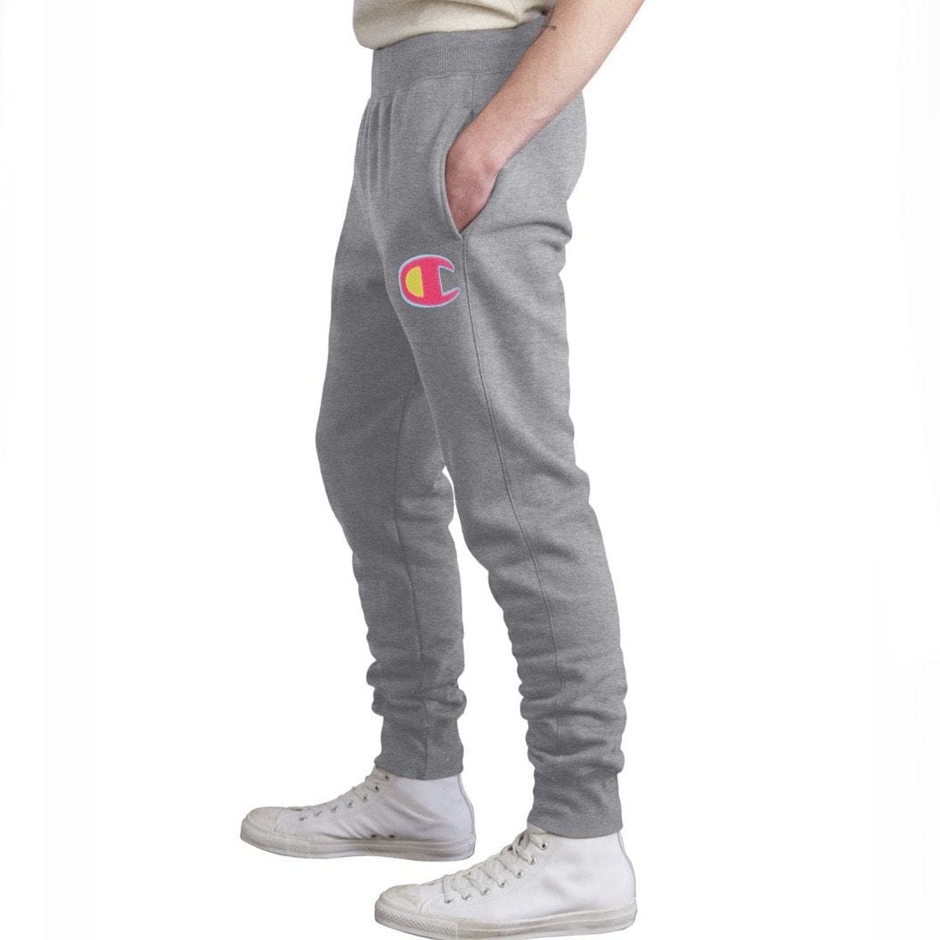 Champion Reverse Weave Sweatpants Grey/Pink