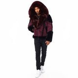 Jordan Craig Anchorage Shearling Moto Jacket (Wine) 91501