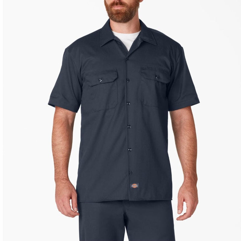 Dickies Short Sleeve Twill Work Shirt (Dark Navy) 1574DN