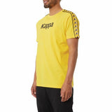Kappa Authentic Bendoc T Shirt (Yellow/Violet-White/Black) 37155NW